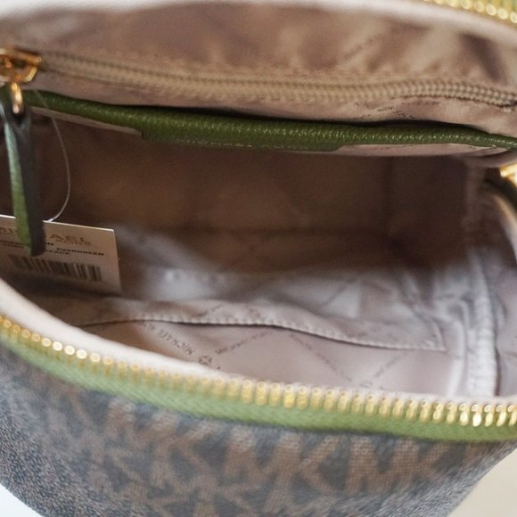 Michael Kors Erin Small Backpack MK Brown Green main image 13